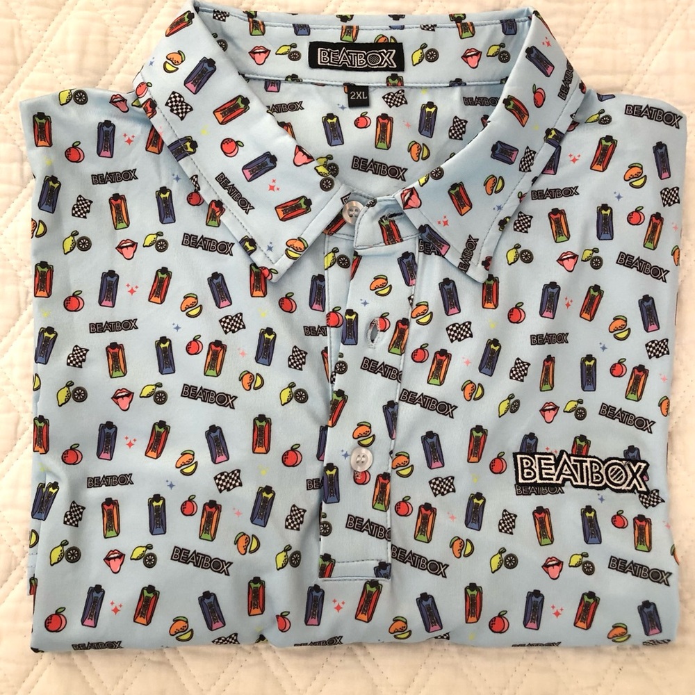 Beatbox Light Blue Patterned Casual Shirt